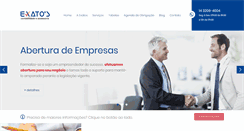 Desktop Screenshot of exatos.com.br